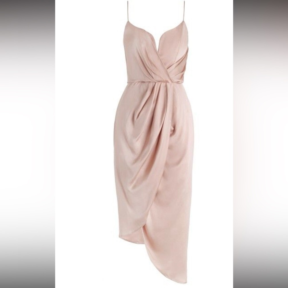 Zimmermann Asymmetric wrap-effect suede silk dress - Picture 3 of 6